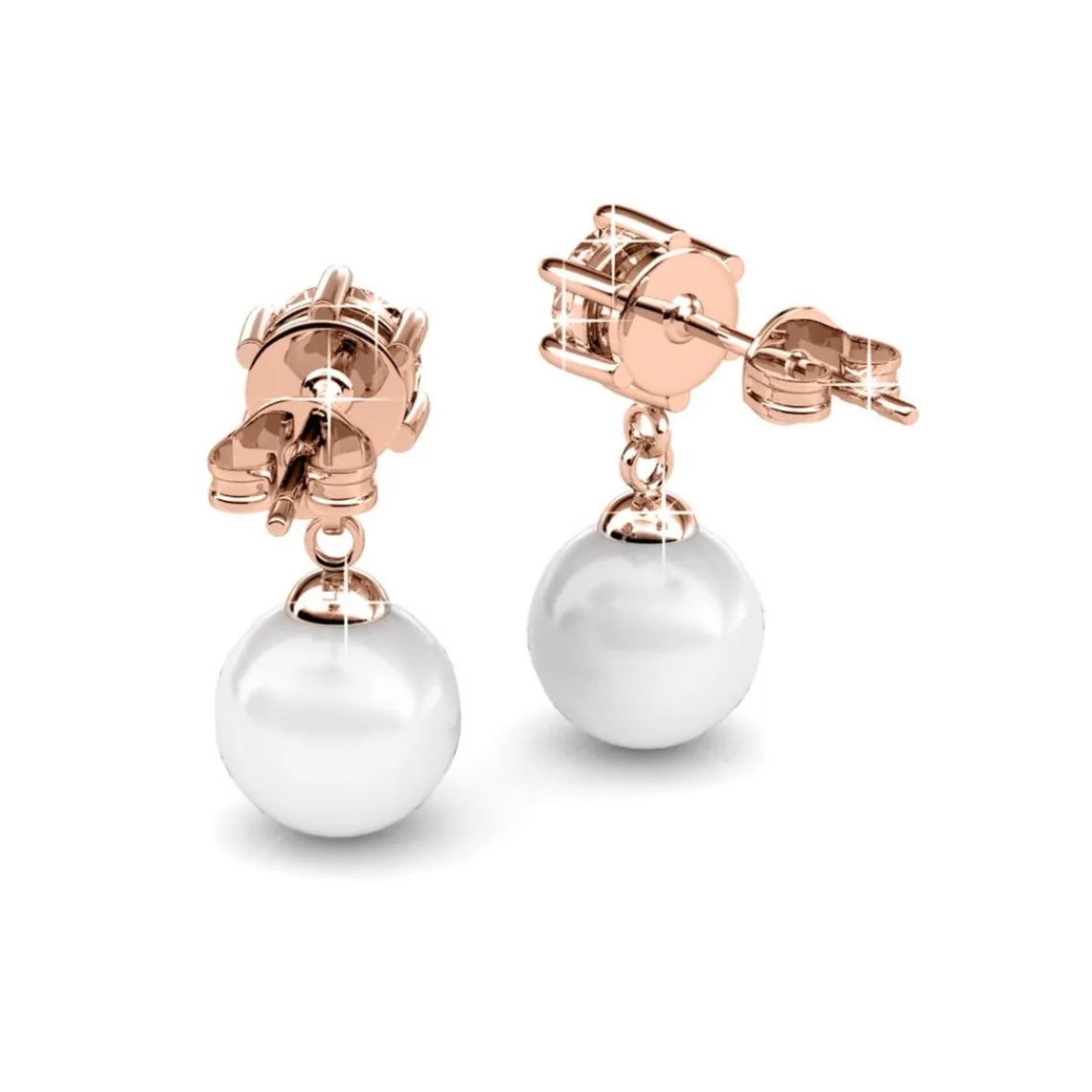 MYC-Paris Boucles d’oreilles Femme - DE0259-RG Laiton Doré rose | Femme Boucles D'Oreilles