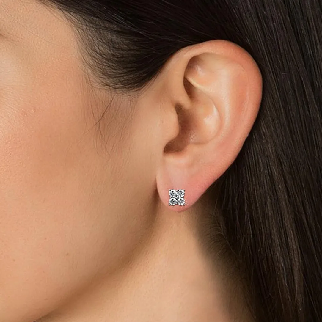 MYC-Paris Boucles d’oreilles Femme - DE0221-S Laiton Argent | Femme Boucles D'Oreilles