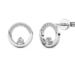 MYC-Paris Boucles d’oreilles Femme - DE0442-S Laiton Argent | Femme Boucles D'Oreilles
