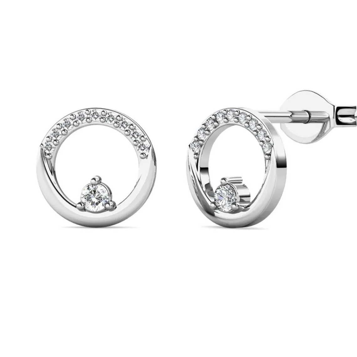 MYC-Paris Boucles d’oreilles Femme - DE0442-S Laiton Argent | Femme Boucles D'Oreilles