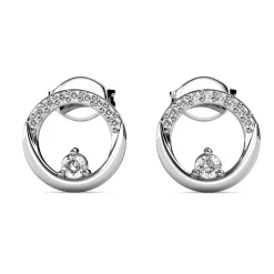 MYC-Paris Boucles d’oreilles Femme - DE0442-S Laiton Argent | Femme Boucles D'Oreilles