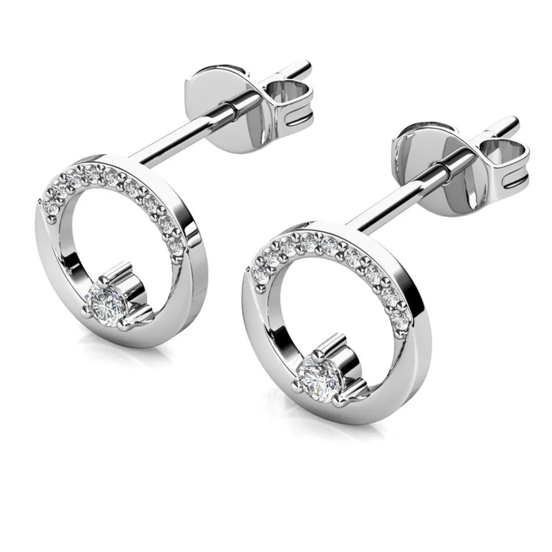 MYC-Paris Boucles d’oreilles Femme - DE0442-S Laiton Argent | Femme Boucles D'Oreilles