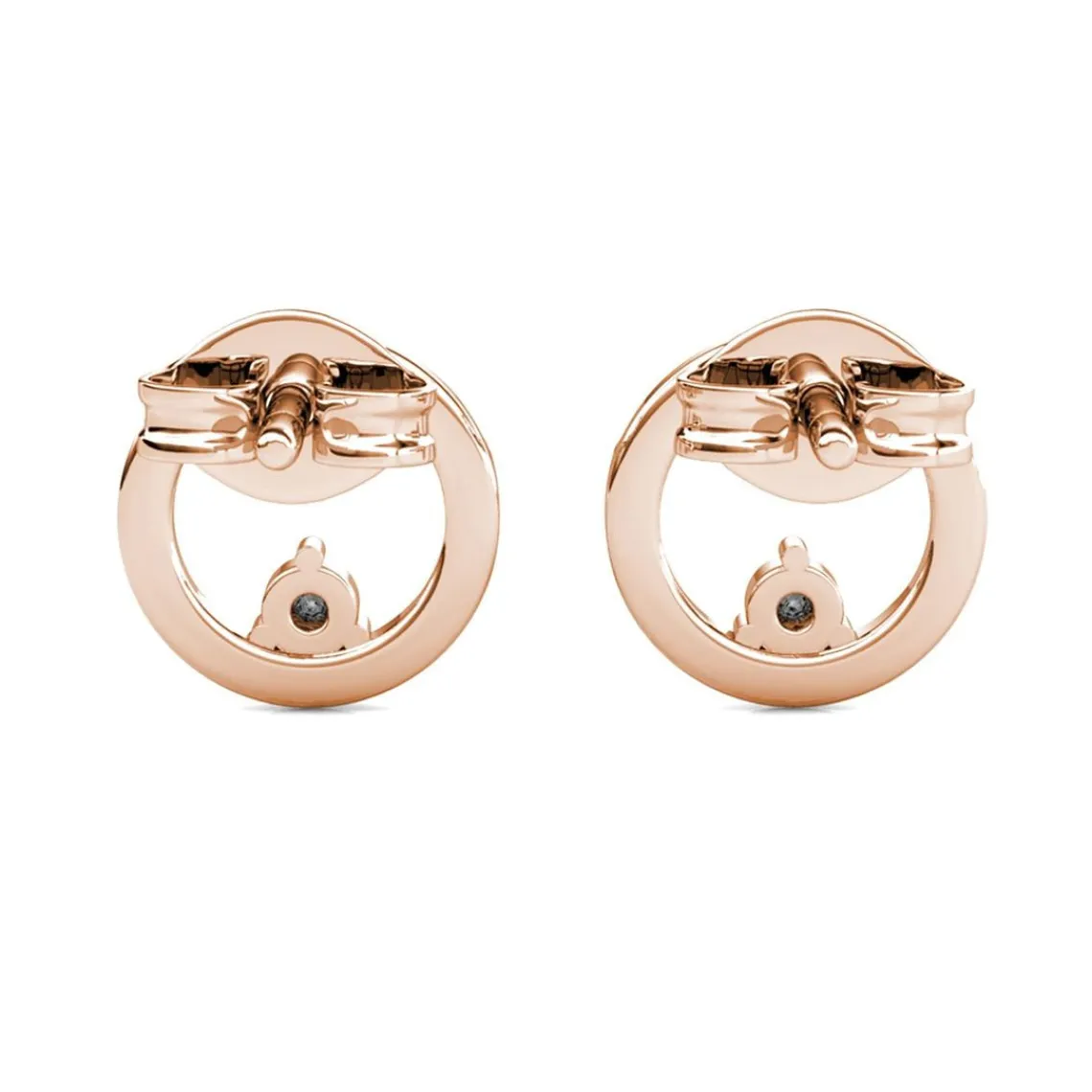 MYC-Paris Boucles d’oreilles Femme - DE0442-RG Laiton Doré rose | Femme Boucles D'Oreilles