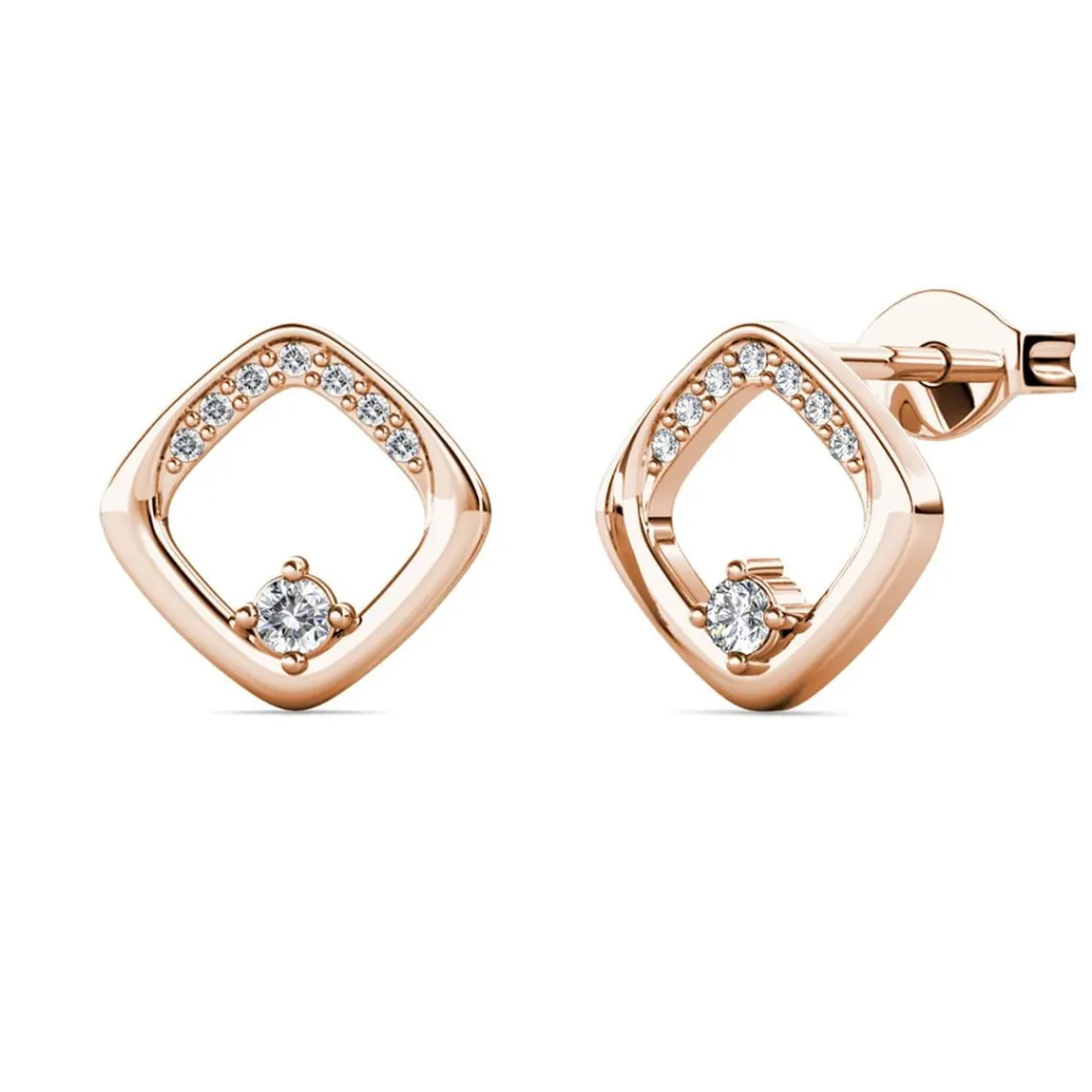 MYC-Paris Boucles d’oreilles Femme - DE0439-RG Laiton Doré rose | Femme Boucles D'Oreilles