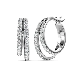 MYC-Paris Boucles d’oreilles Femme - DE0429-S Laiton Argent | Femme Boucles D'Oreilles