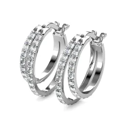 MYC-Paris Boucles d’oreilles Femme - DE0429-S Laiton Argent | Femme Boucles D'Oreilles