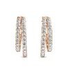 MYC-Paris Boucles d’oreilles Femme - DE0429-RG Laiton Doré rose | Femme Boucles D'Oreilles