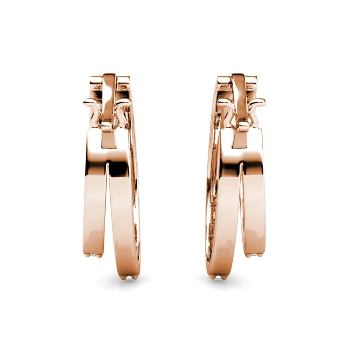 MYC-Paris Boucles d’oreilles Femme - DE0429-RG Laiton Doré rose | Femme Boucles D'Oreilles
