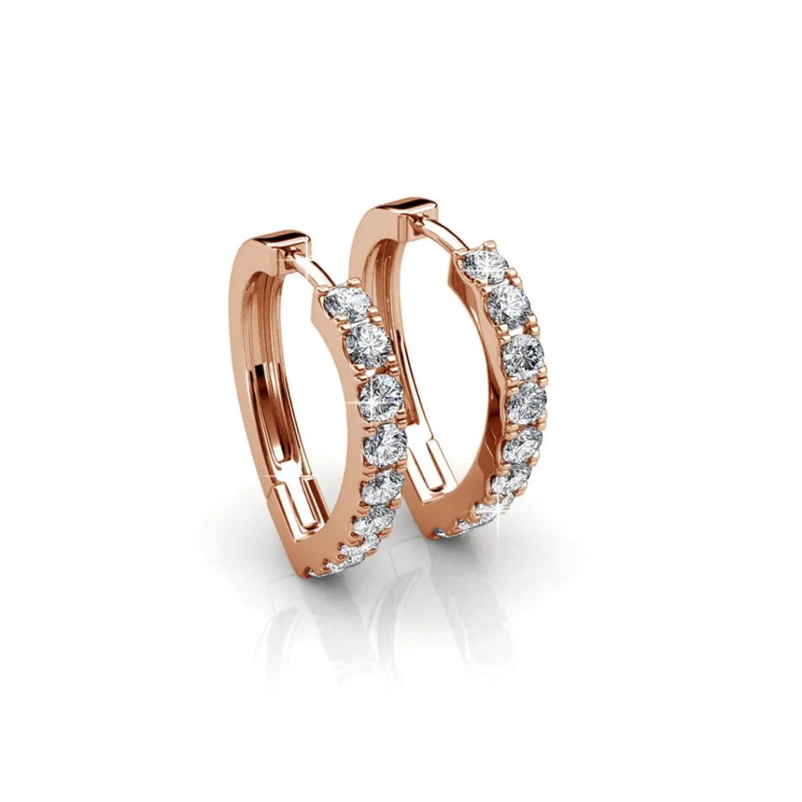 MYC-Paris Boucles d’oreilles Femme - DE0373-RG Laiton Doré rose | Femme Boucles D'Oreilles