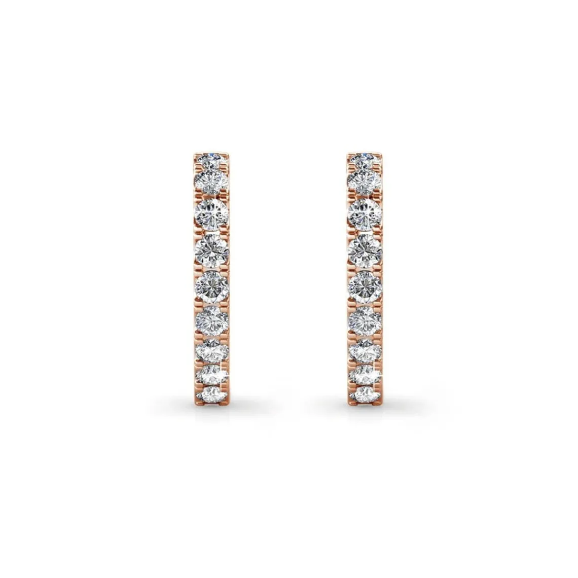 MYC-Paris Boucles d’oreilles Femme - DE0373-RG Laiton Doré rose | Femme Boucles D'Oreilles