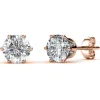 MYC-Paris Boucles d’oreilles Femme Pierres de naissance - DE0357-RG-04 Laiton Doré rose | Femme Boucles D'Oreilles