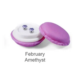 MYC-Paris Boucles d'oreilles Femme Pierres de naissance - DE0357-02 Laiton Argent | Femme Boucles D'Oreilles
