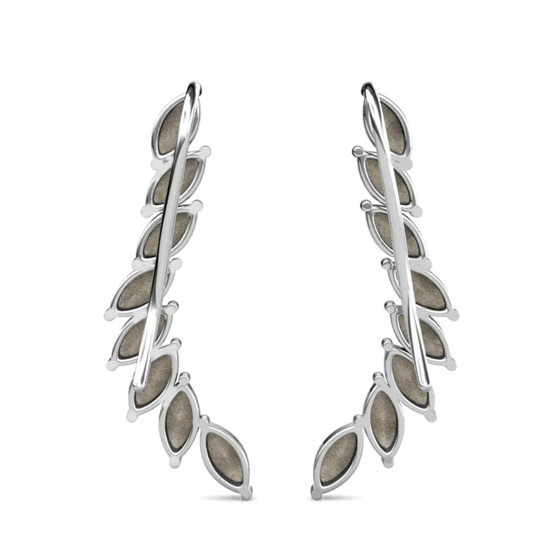 MYC-Paris Boucles d’oreilles Femme - DE0340-S-BK Laiton Argent Noir | Femme Boucles D'Oreilles