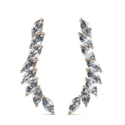 MYC-Paris Boucles d’oreilles Femme - DE0340-RG-C Laiton Doré rose | Femme Boucles D'Oreilles
