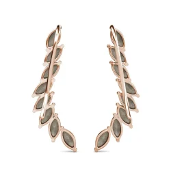 MYC-Paris Boucles d’oreilles Femme - DE0340-RG-C Laiton Doré rose | Femme Boucles D'Oreilles