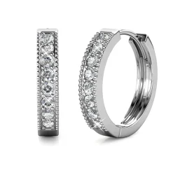 MYC-Paris Boucles d’oreilles Femme - DE0324-S Laiton Argent | Femme Boucles D'Oreilles