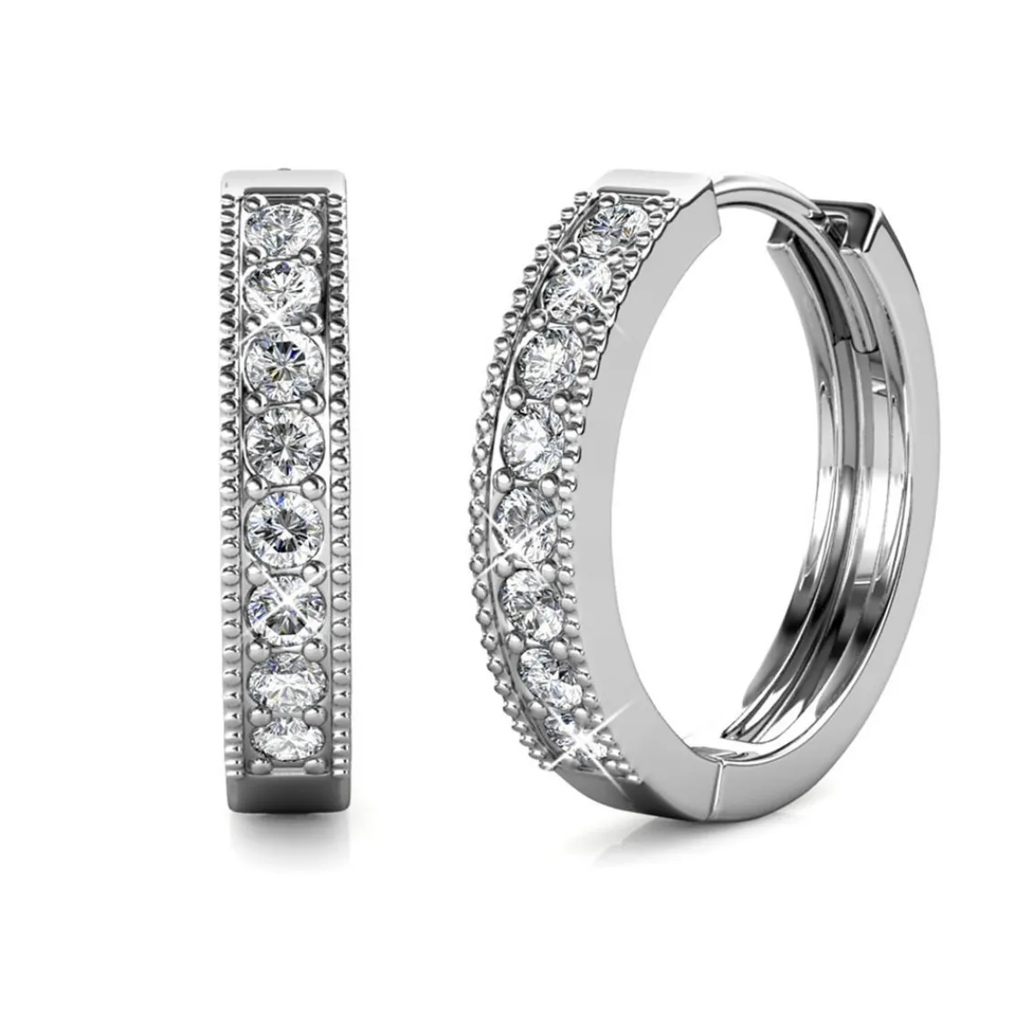 MYC-Paris Boucles d’oreilles Femme - DE0324-S Laiton Argent | Femme Boucles D'Oreilles
