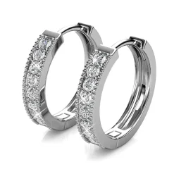 MYC-Paris Boucles d’oreilles Femme - DE0324-S Laiton Argent | Femme Boucles D'Oreilles