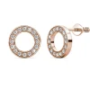 MYC-Paris Boucles d’oreilles Femme - DE0323-RG Laiton Doré rose | Femme Boucles D'Oreilles