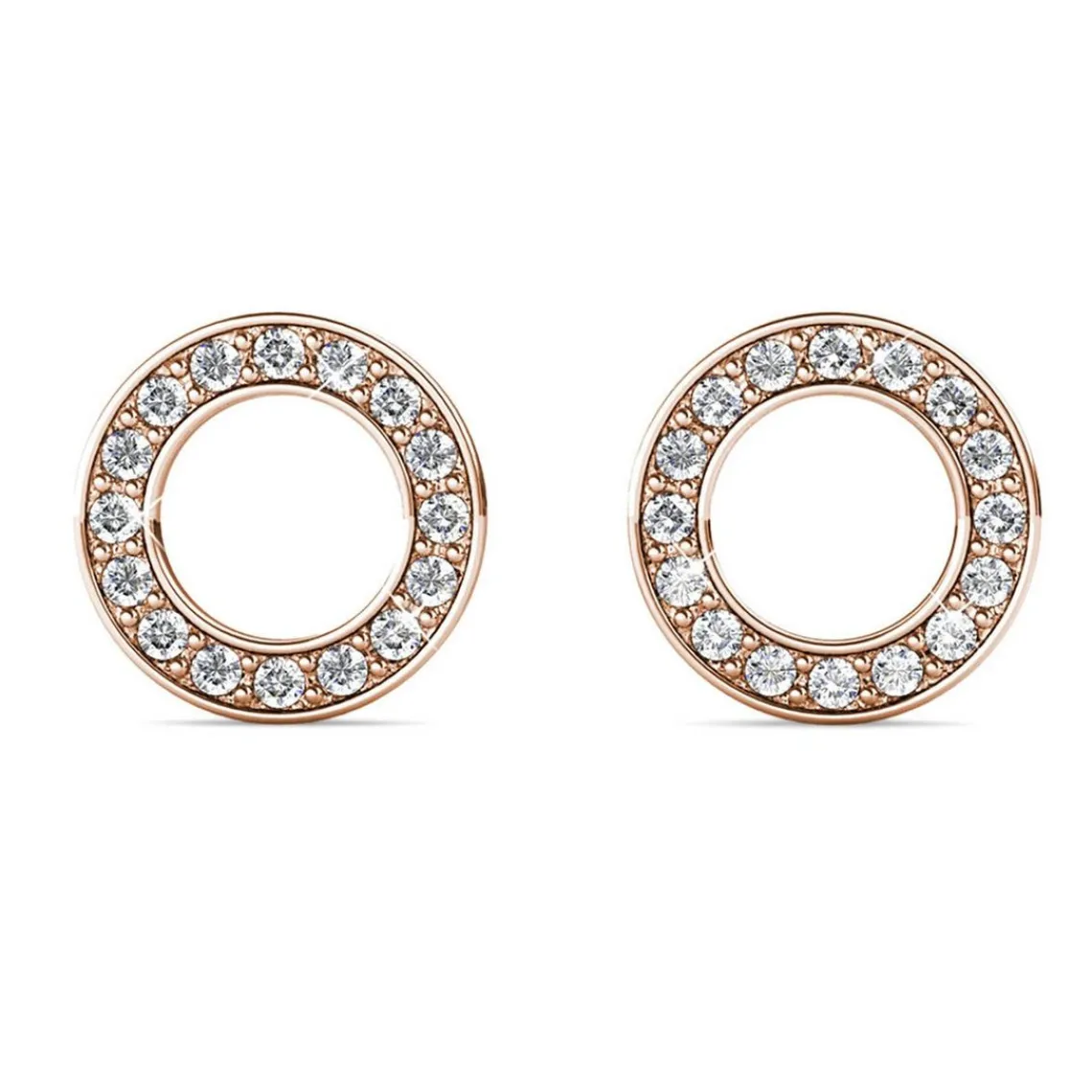MYC-Paris Boucles d’oreilles Femme - DE0323-RG Laiton Doré rose | Femme Boucles D'Oreilles
