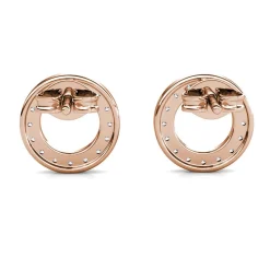 MYC-Paris Boucles d’oreilles Femme - DE0323-RG Laiton Doré rose | Femme Boucles D'Oreilles