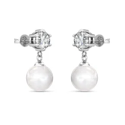 MYC-Paris Boucles d’oreilles Femme - DE0259-S Laiton Argent | Femme Boucles D'Oreilles