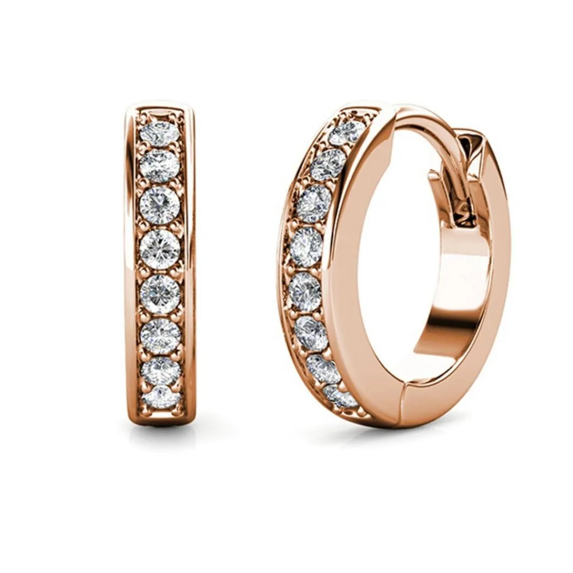MYC-Paris Boucles d'oreilles Femme - DE0549-RG Laiton Doré rose | Femme Boucles D'Oreilles