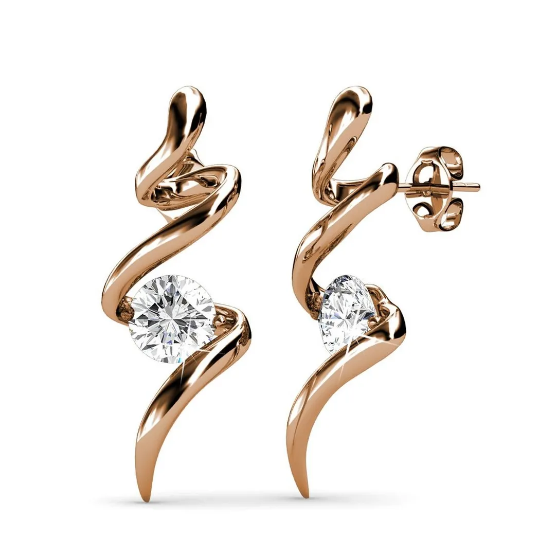 MYC-Paris Boucles d’oreilles Femme EVIDENCE - DE0033-RG Laiton Doré rose | Femme Boucles D'Oreilles
