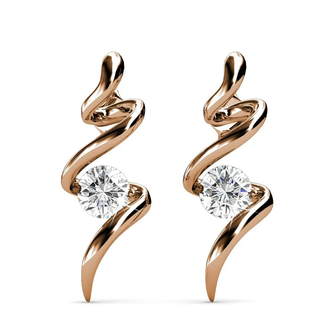 MYC-Paris Boucles d’oreilles Femme EVIDENCE - DE0033-RG Laiton Doré rose | Femme Boucles D'Oreilles
