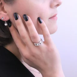 MYC-Paris Boucles d’oreilles Femme Solitaire - DE0008-S-C Laiton Argent | Femme Boucles D'Oreilles