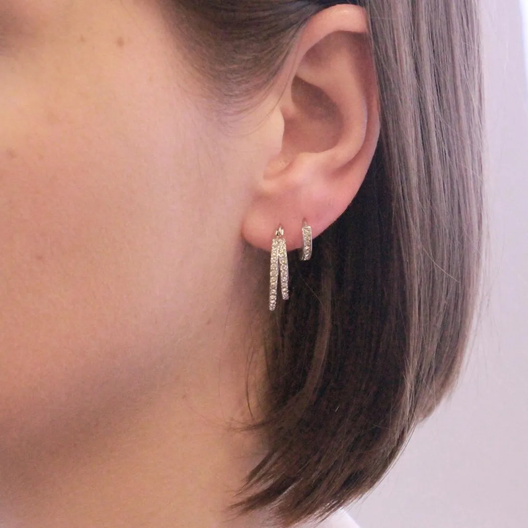 MYC-Paris Boucles d'oreilles Femme - DE0549-S Laiton Argent | Femme Boucles D'Oreilles