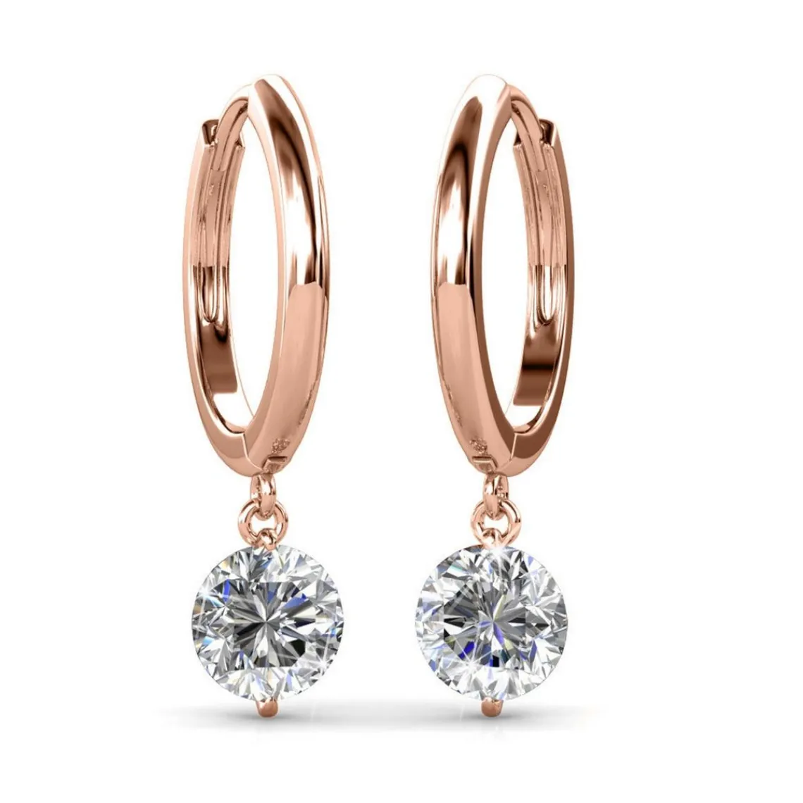 MYC-Paris Boucles d’oreilles Femme - DE0228-RG Laiton Doré rose | Femme Boucles D'Oreilles