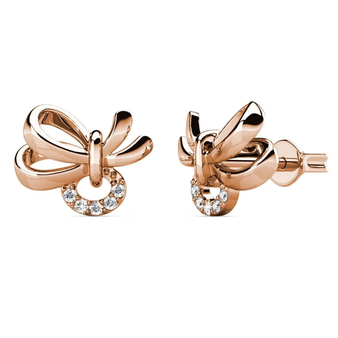 MYC-Paris Boucles d’oreilles Femme - DE0464-RG Laiton Doré rose | Femme Boucles D'Oreilles