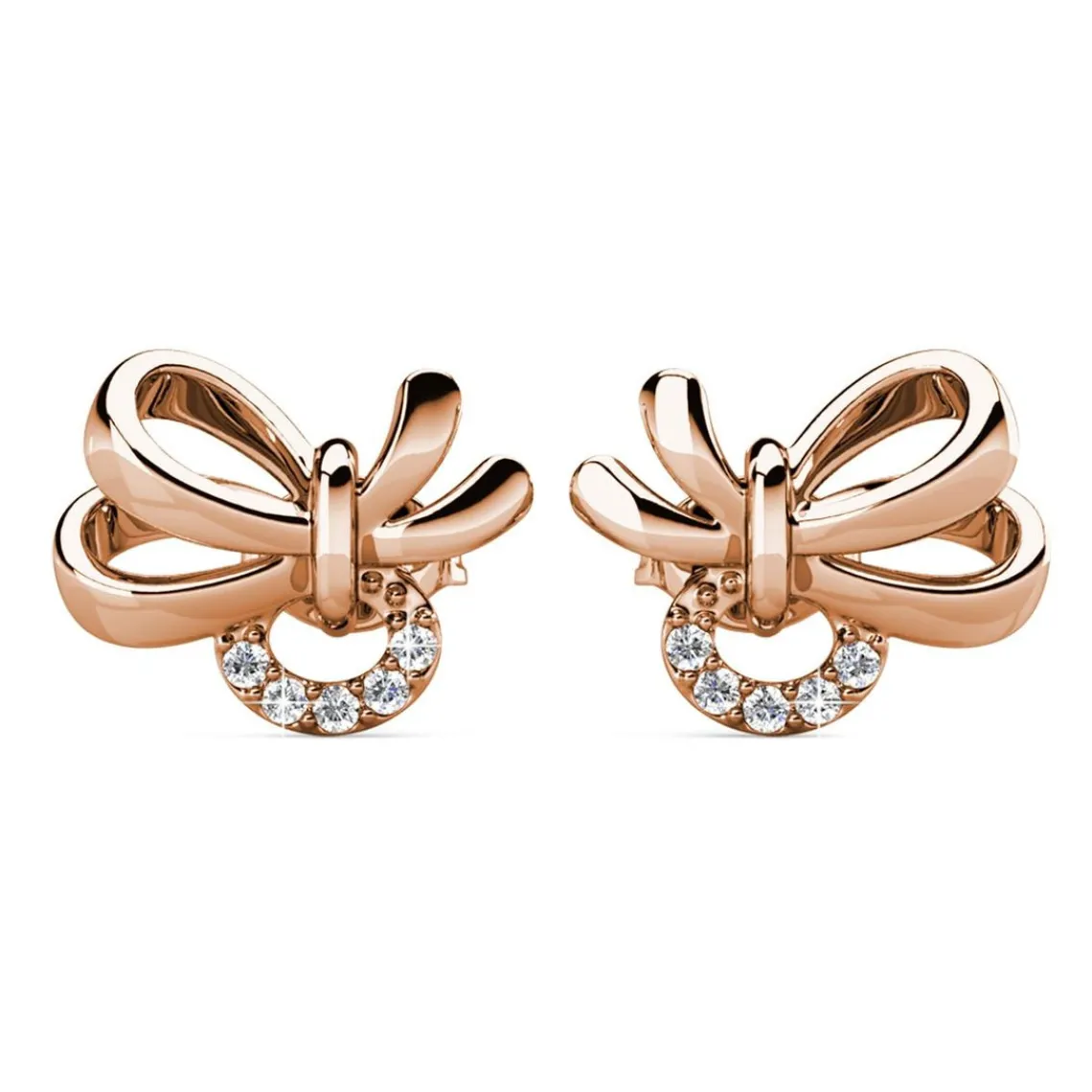 MYC-Paris Boucles d’oreilles Femme - DE0464-RG Laiton Doré rose | Femme Boucles D'Oreilles