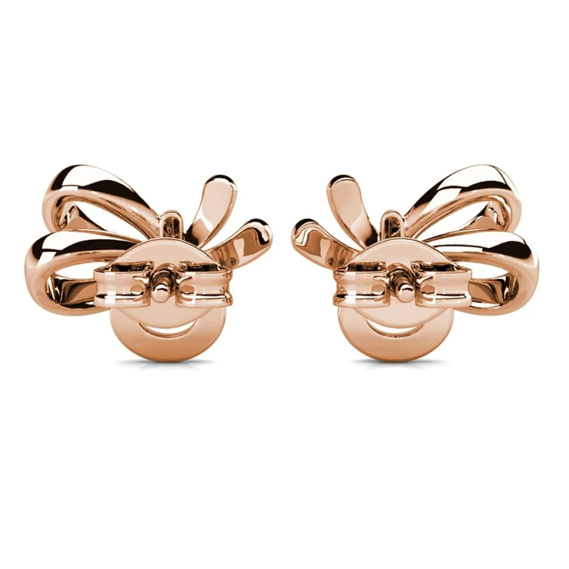 MYC-Paris Boucles d’oreilles Femme - DE0464-RG Laiton Doré rose | Femme Boucles D'Oreilles