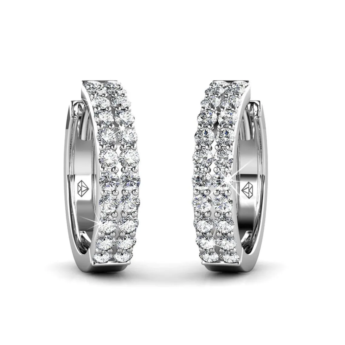 MYC-Paris Boucles d’oreilles Femme - DE0220-S Laiton Argent | Femme Boucles D'Oreilles