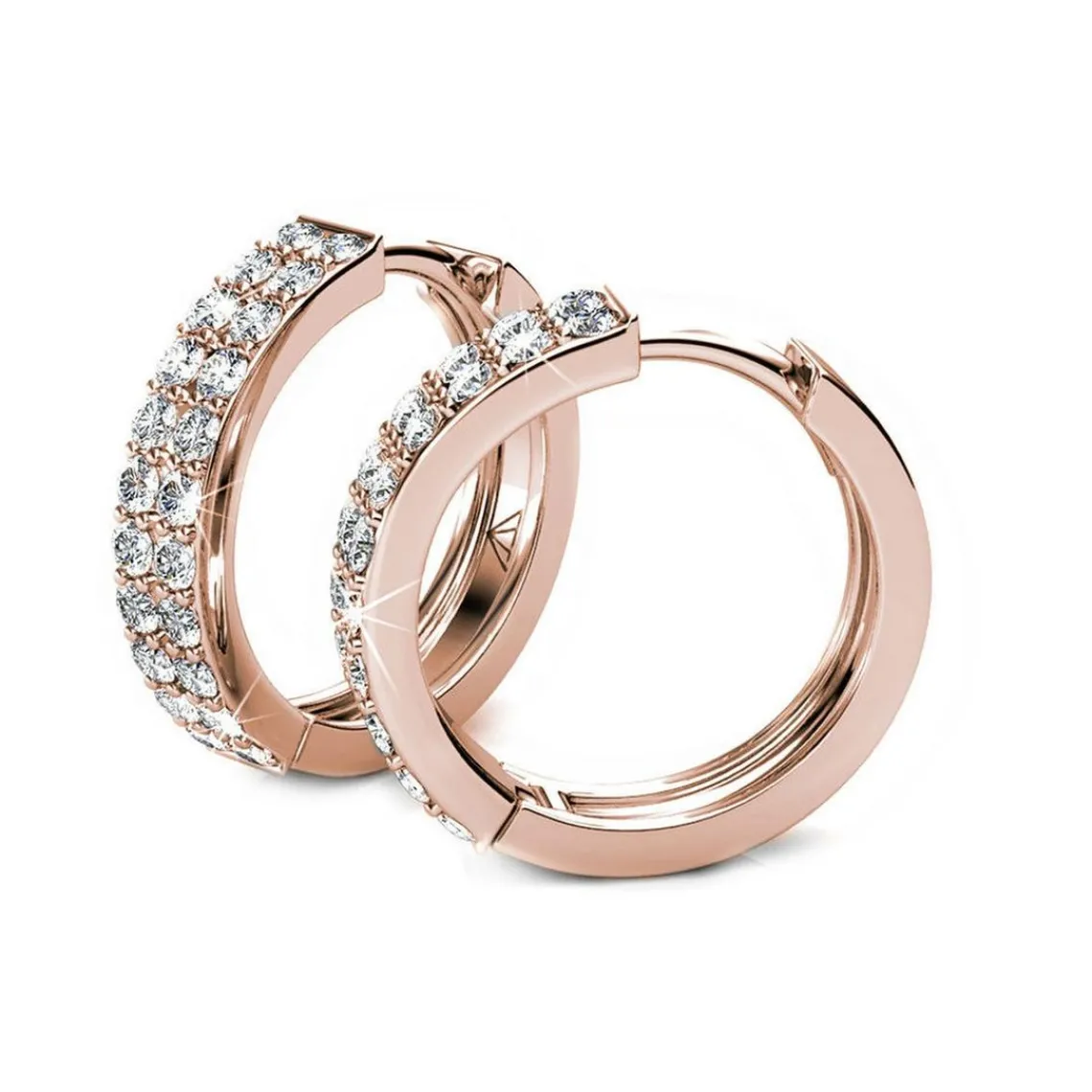 MYC-Paris Boucles d’oreilles Femme - DE0220-RG Laiton Doré rose | Femme Boucles D'Oreilles