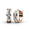 MYC-Paris Boucles d’oreilles Femme Square - DE0215-RG Laiton Doré rose | Femme Boucles D'Oreilles