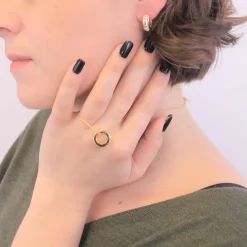 MYC-Paris Boucles d’oreilles Femme Square - DE0215-G Laiton Doré | Femme Boucles D'Oreilles