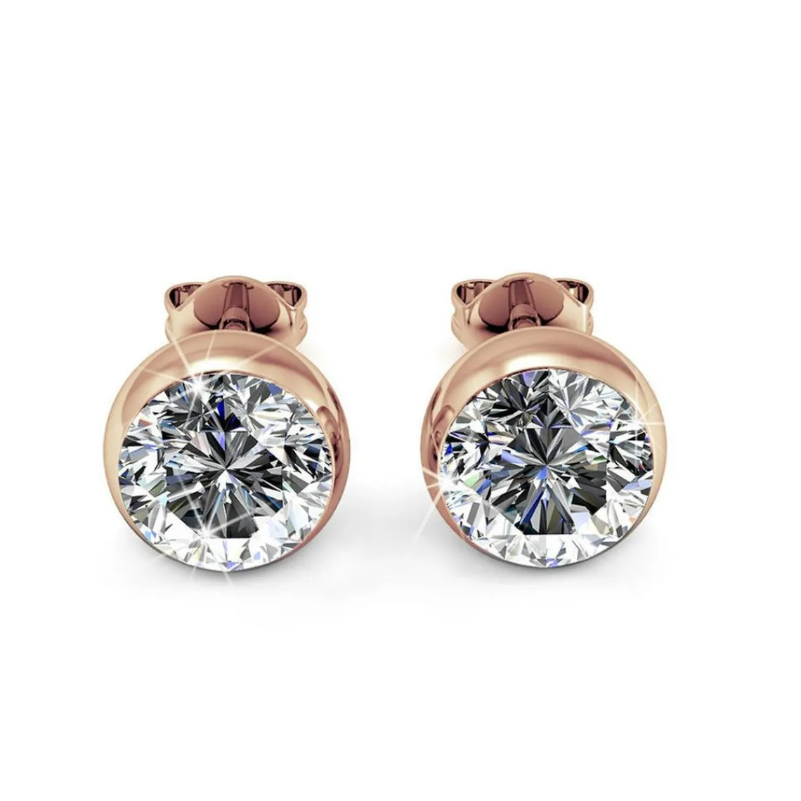 MYC-Paris Boucles d'oreilles Femme - DE0208-RG Laiton Doré rose | Femme Boucles D'Oreilles