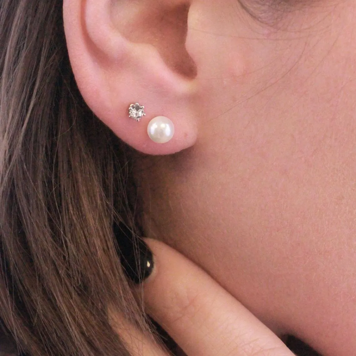 MYC-Paris Boucles d'oreilles Femme - DE0206-S Laiton Argent | Femme Boucles D'Oreilles