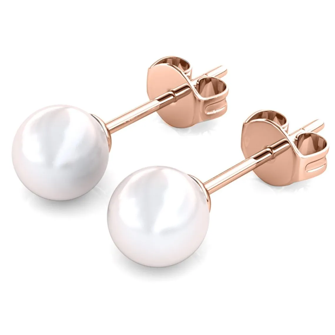 MYC-Paris Boucles d'oreilles Femme - DE0206-RG Laiton Doré rose | Femme Boucles D'Oreilles