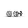 MYC-Paris Boucles d'oreilles Femme Solitaire - DE0203-S Laiton Argent | Femme Boucles D'Oreilles