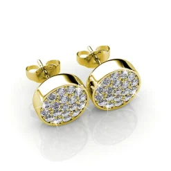 MYC-Paris Boucles d'oreilles Femme - DE0154-G Laiton Doré | Femme Boucles D'Oreilles