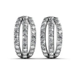 MYC-Paris Boucles d’oreilles Femme - DE0153-S Laiton Argent | Femme Boucles D'Oreilles
