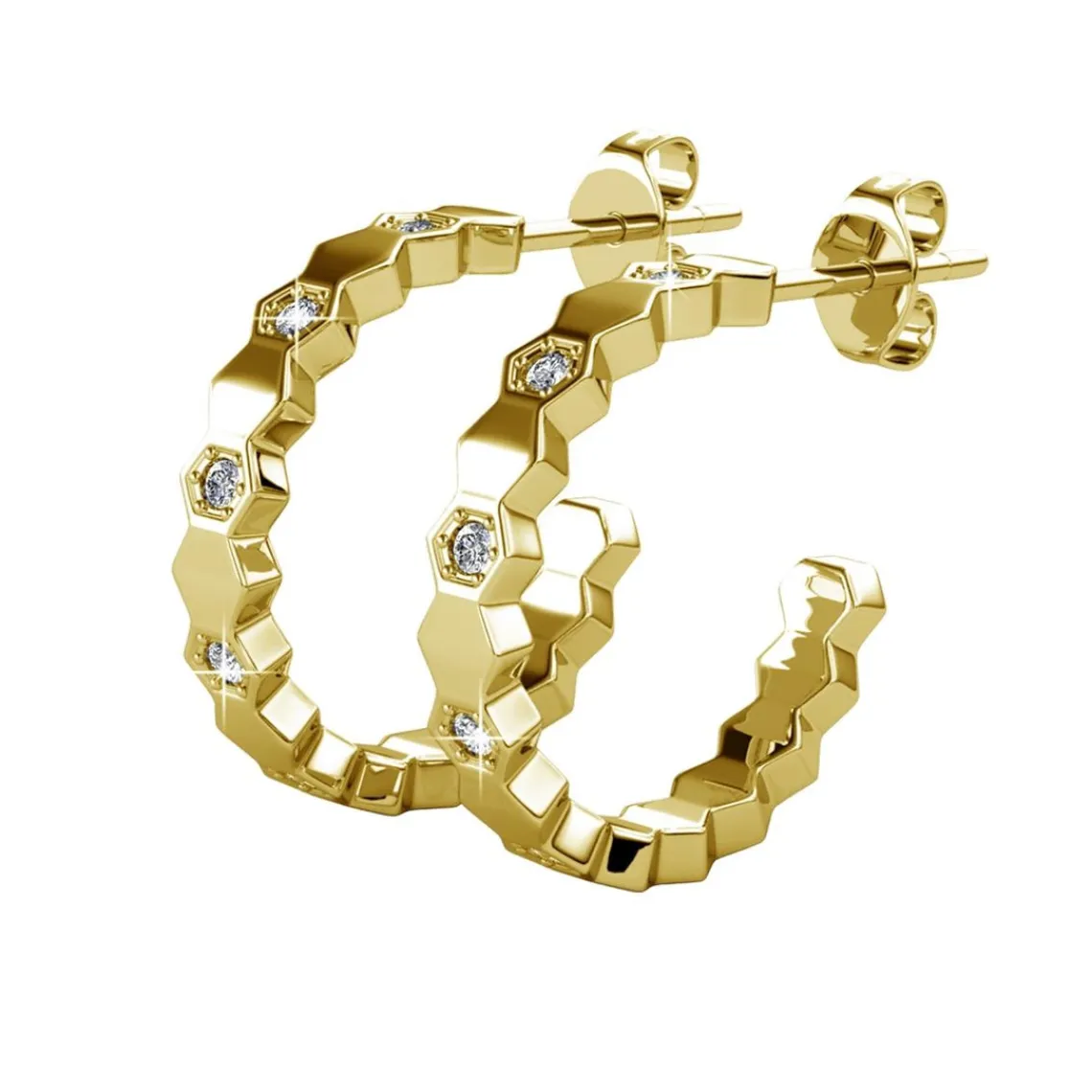 MYC-Paris Boucles d’oreilles Femme - DE0136-G Laiton Doré | Femme Boucles D'Oreilles