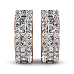 MYC-Paris Boucles d’oreilles Femme - DE0057-RG Laiton Doré rose | Femme Boucles D'Oreilles