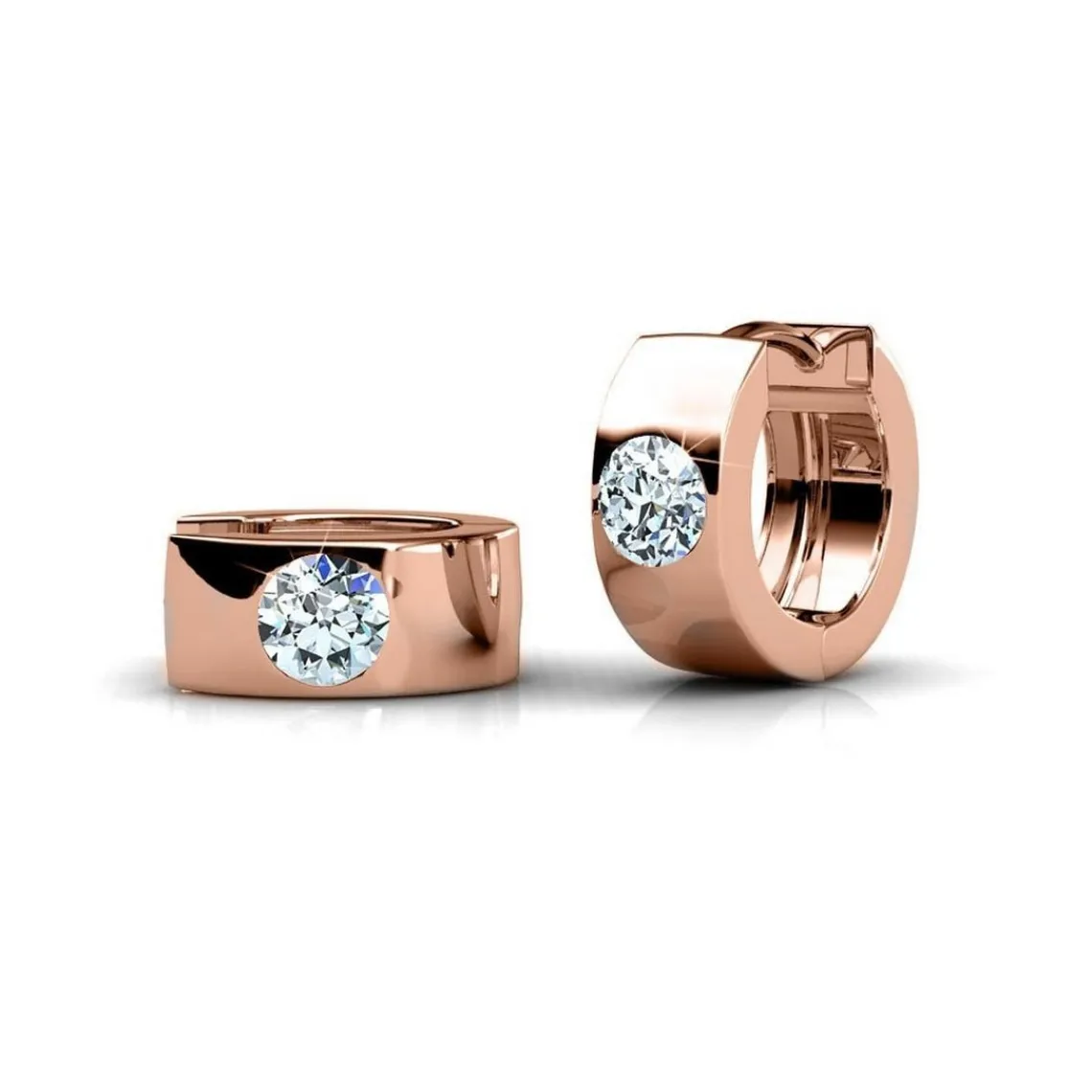 MYC-Paris Boucles d’oreilles Femme - DE0040-RG Laiton Doré rose | Femme Boucles D'Oreilles