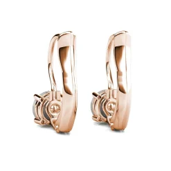 MYC-Paris Boucles d’oreilles Femme Solitaire - DE0008-RG-C Laiton Doré rose | Femme Boucles D'Oreilles
