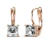 MYC-Paris Boucles d’oreilles Femme Square - DE0007-RG-C Laiton Doré rose | Femme Boucles D'Oreilles